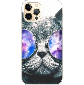 Pouzdro na mobilní telefon Odolné silikonové pouzdro iSaprio - Galaxy Cat - iPhone 12 Pro