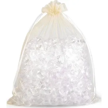 Dárkový pytlík 21x29 cm organza, barva 8 krémová světlá