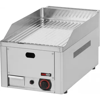 Kuchyňský gril REDFOX Grilovací plotna chromovaná rýhovaná plynová FTRC-30G