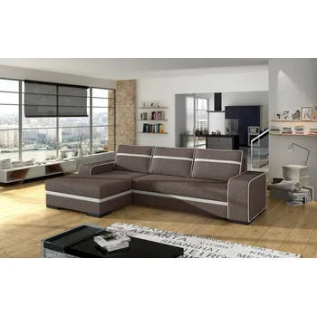 Sedací souprava Falco Sedací souprava Funny L tm.hnědá/EKO bílá