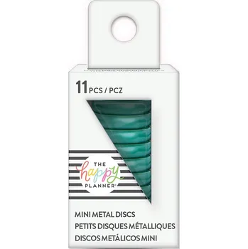 Náplň do diáře Me and My Big Ideas Spojovací kovové disky do diáře Happy Planner 1,9 cm - Teal