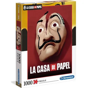 Puzzle Clementoni La Casa de Papel Mask 1000 dílků