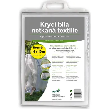 Mulčovací textilie ZC Krycí netkaná textilie bílá 1,6 x 10 m