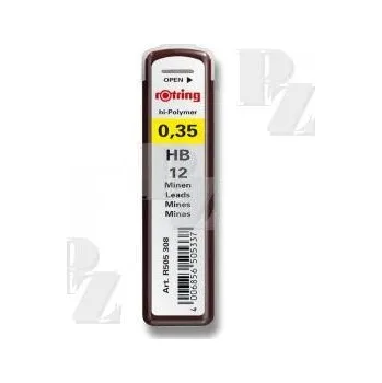 Náplň do psacích potřeb Tuhy 0,35 mm HB do mikrotužky Rotring