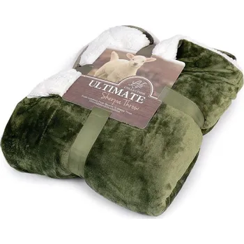 deka Deka beránek 150x200 cm, barva 4 zelená bílá