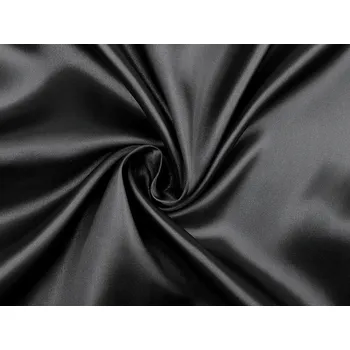 Satén metráž, barva 2 (24) černá