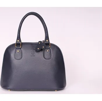 Kabelka Borse in Pelle Kvalitní Kožená kabelka TMAVĚ MODRÁ AKČNÍ CENA