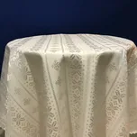 Ubrus Exclusiv béžový TC18-25 - ovál 140 x 160 cm