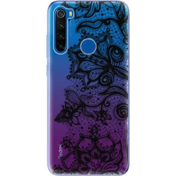 Pouzdro na mobilní telefon Odolné silikonové pouzdro iSaprio - Black Lace - Xiaomi Redmi Note 8T