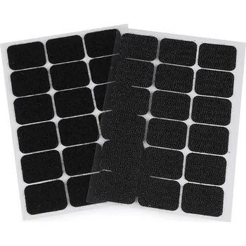 Suchý zip samolepicí obdélníčky 25x32 mm, barva 2 černá