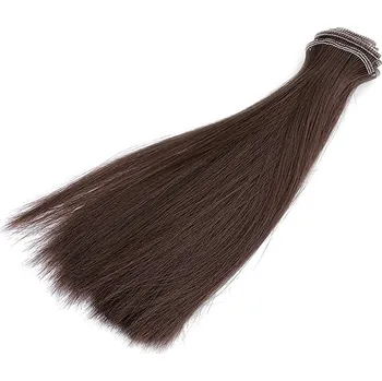 Paruka / vlasy pro panenky 20 cm, barva 2 hnědá
