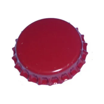 Korunkové zátky červené pivní 100ks