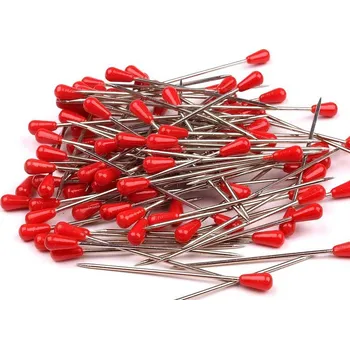 Špendlíky délka 60 mm čalounické, barva červená