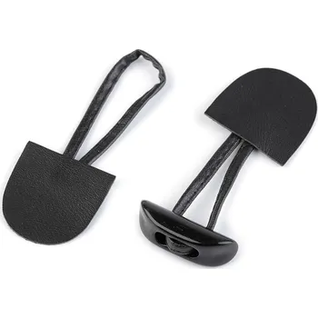 Knoflík Designové zapínání s knoflíkem, barva 5 černá