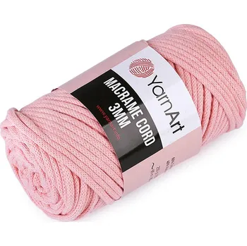 Příze Pletací příze Macrame Cord 250 g, barva 4 (767) lososová tmavá