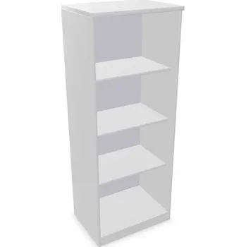 Policová skříň Kancelářská skříň - regál, v x š x h: 1545 x 600 x 445 mm, barva světle šedá