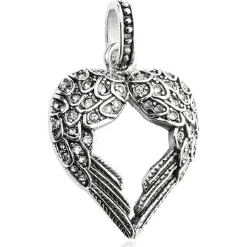 Přívěsek Přívěsek andělská křídla se zirkony z chirurgické oceli S338095
