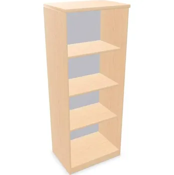 Policová skříň Kancelářská skříň - regál, v x š x h: 1545 x 600 x 445 mm, barva javor