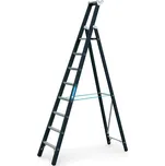 Jednostranný žebřík, nosnost 250 kg, výška 2990 mm, 8 stupňů