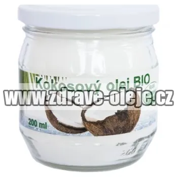 Rostlinný olej Kokosový olej 200ml Bio Raw Salute Livi