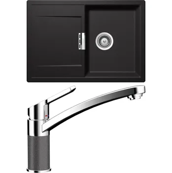 Granitový dřez Set Schock S6-3 (dřez Mono D-100S Stone + baterie SC-90 Stone)