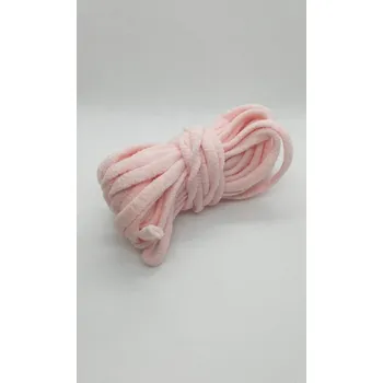 Textilní guma Kulatá ozdobná pruženka 5mm návin 5m růžová