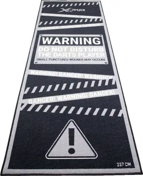Příslušenství pro šipky XQmax Dartmat koberec k terči Warning