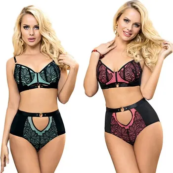 Dámská erotická souprava Erotický komplet Magdaléna XL-3XL Varianta: modrá XL/2XL