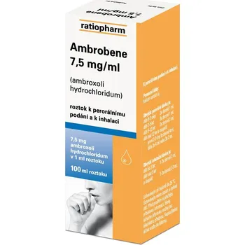 Lék na kašel, rýmu a nachlazení Ambrobene 7,5 mg