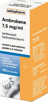 Lék na kašel, rýmu a nachlazení Ambrobene 7,5 mg