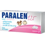 Paralen 125 pro děti 20 tbl.