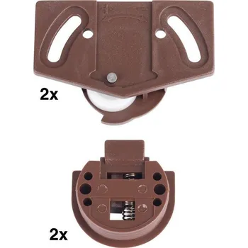 Interiérové dveře Walteco Montážní sada WS 12 pro 1 posuvné dveře, nosnost 12 kg, hnědá