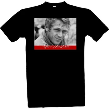 Tričko s potiskem Steve McQueen pánské