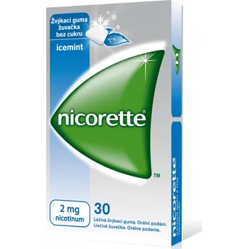 Odvykání kouření Nicorette Icemint Gum 30 x 2 mg