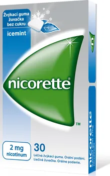 Odvykání kouření Nicorette Icemint Gum 30 x 2 mg