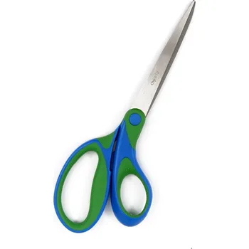 Kancelářské nůžky Nůžky kancelářské Spoko Comfort, 21 cm, asymetrické, zeleno-modré