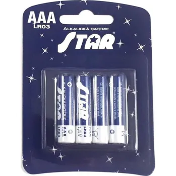 Článková baterie Tužkové baterie AAA LR03 4ks/blistr | Elektro Napájení Osvětlení Baterie