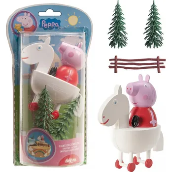 Party dekorace Dekora Figurka na dort prasátko Pepa v lese
