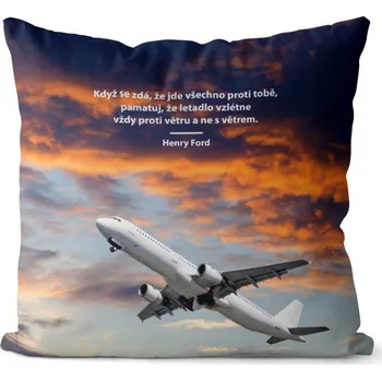 Dekorativní polštářek Polštář Proti větru (Velikost: 40 x 40 cm)