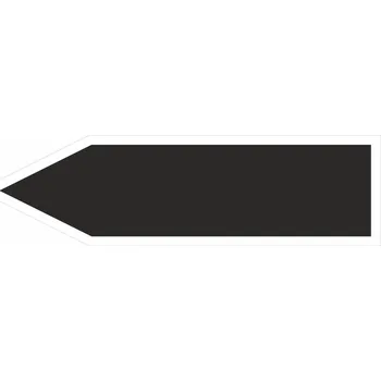 Značení Jednosměrná šipka - Ostatní bez textu vel.3 Samolepka PVC potrubí 2 - 285x74 mm