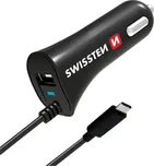 Swissten Autonabíječka USB-C a USB 2,4…