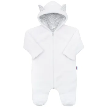 Dětská móda New Baby Snowy collection zimní overal bílý