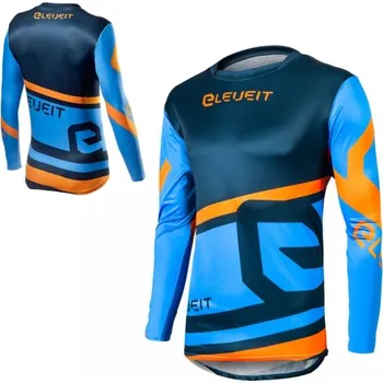 Moto dres Dres ELEVEIT X-LEGEND modro/oranžový - Velikost L