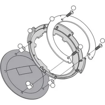 Zavazadlo na motocykl Kappa BF04K redukce pro montáž TANKLOCK tankvaku na víčko nádrže motorky KAWASAKI Z 900 RS rok 18-20