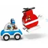 Stavebnice LEGO LEGO Duplo 10957 Hasičský vrtulník a policejní auto
