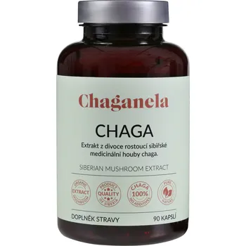 Přírodní produkt Chaganela Extrakt ze sibiřské čagy 450 mg
