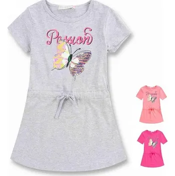 Dívčí šaty KUGO DÍVČÍ ŠATY "PASSION" Barva: šedá, Velikost: 164
