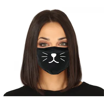 rouška Fiestas Guirca Látková rouška s potiskem kočka