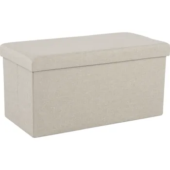 Taburet Skládatelný taburet, béžová, ORELIA