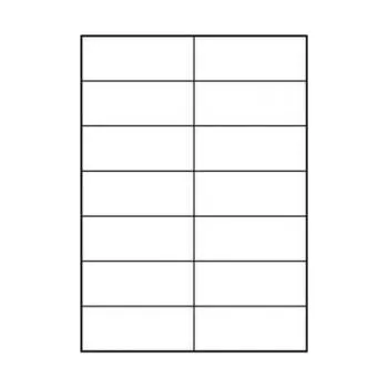 Samolepící etiketa LOGO etikety 105mm x 42.4mm, A4, matné, bílé, 14 etiket, 140g/m2, baleno po 25 ks, pro ink (EL105ANT3L)